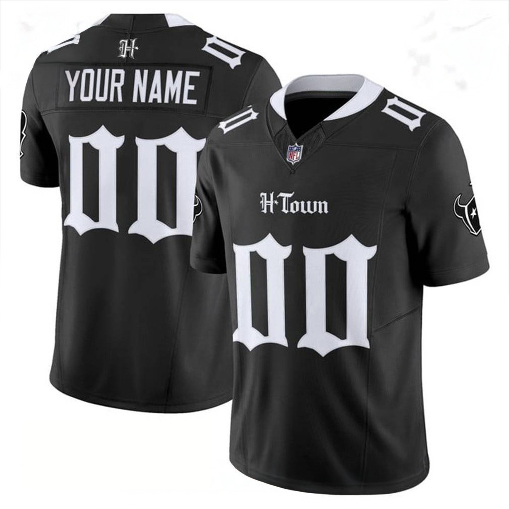 Custom Houston Texans Gothic Lone Star Shadows Special Football Jersey Houston Texans Merch-1