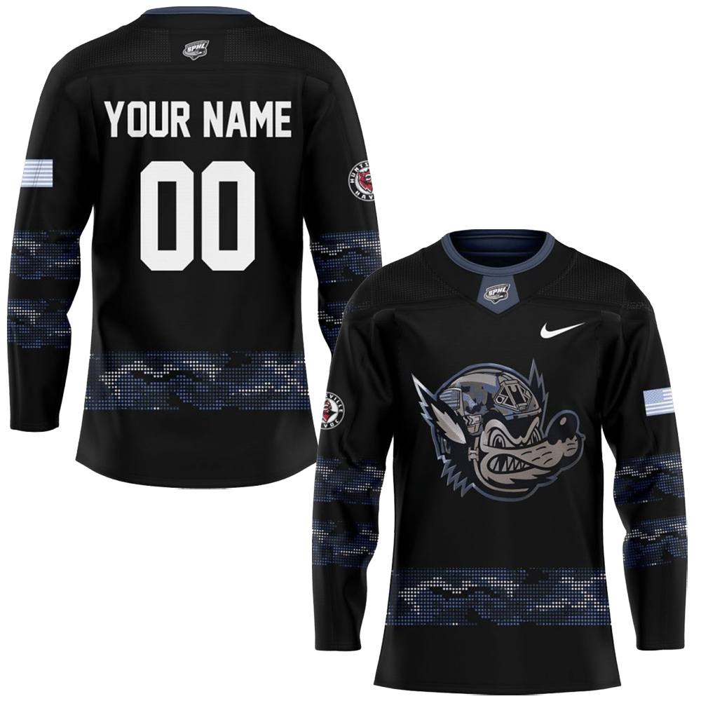 Custom Huntsville Havoc Military Night 2025 Long Sleeve Shirt Huntsville Havoc Merch Gifts For Husband-1