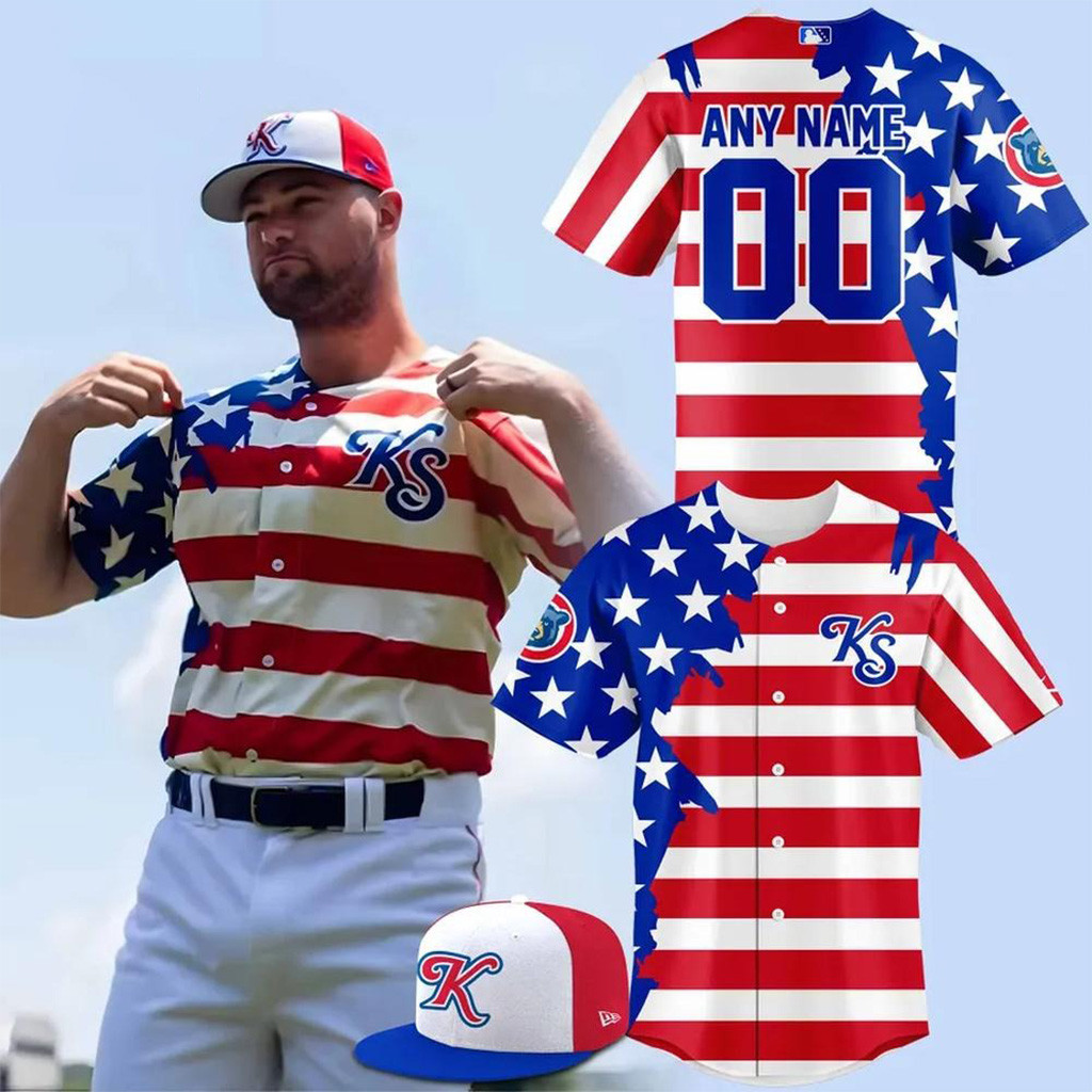 Custom Knoxville Smokies Happy Independence Day 2025 Baseball Jersey Knoxville Smokies Merch-1