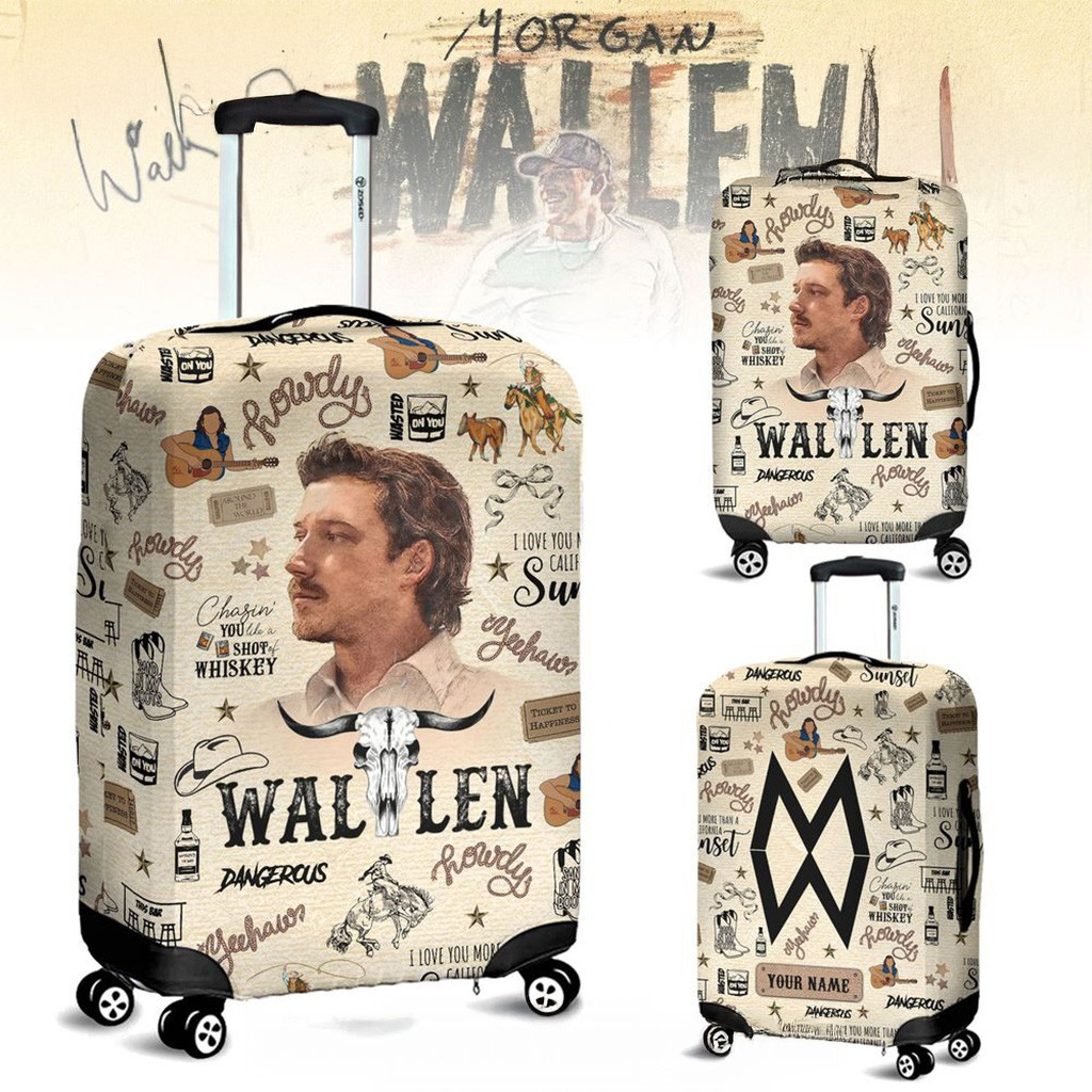 Custom Morgan Wallen I'm The Problem Tour 2025 Special Luggage Cover Presents For Music Lovers-1