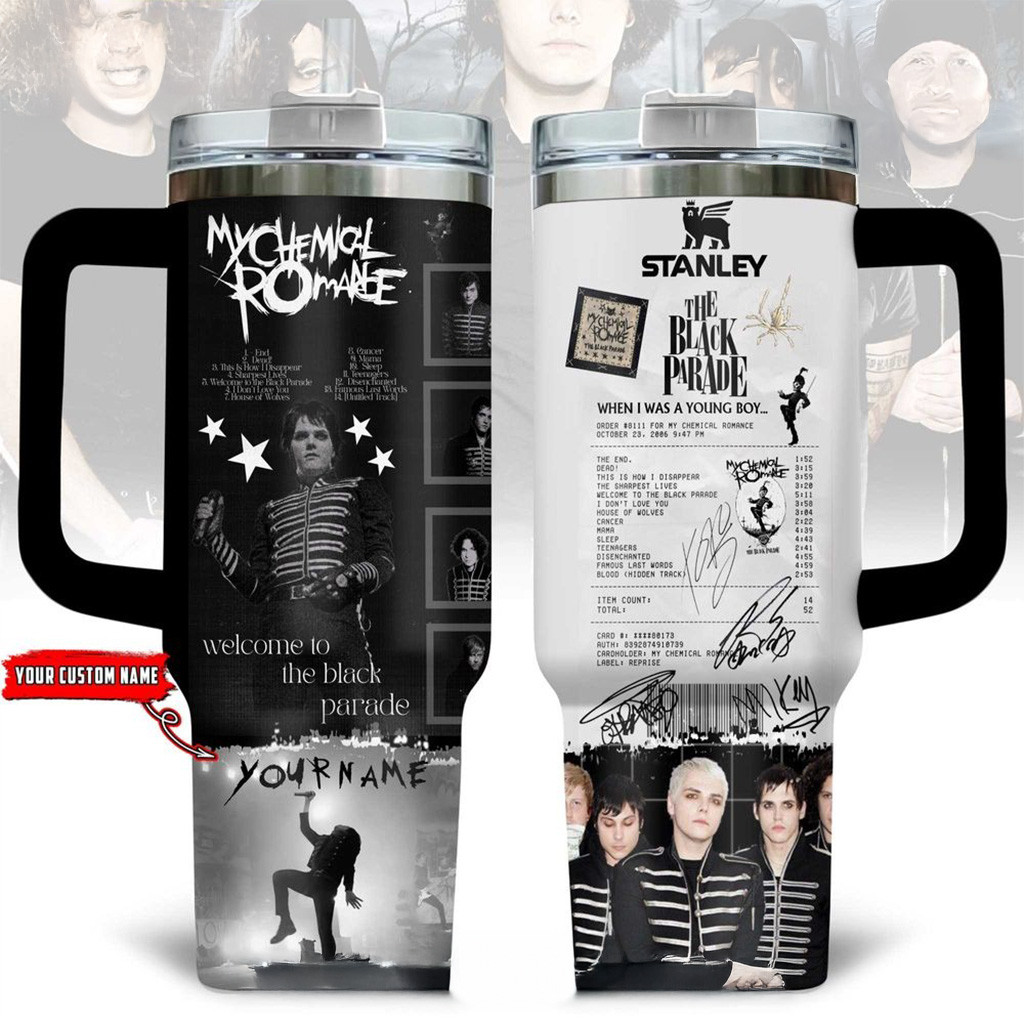 Custom My Chemical Romance The Black Parade 2025 Stanley Tumbler Gifts For Music Fans-1