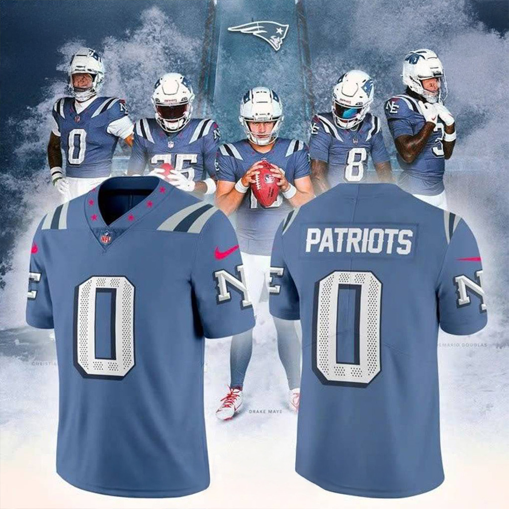 Custom New England Patriots Rivalries NorEaster Football Jersey Patriots Merch Gifts For Son-1