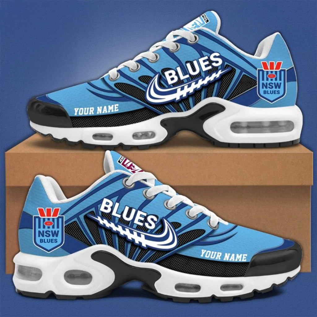 Custom New South Wales Blues State of Origin Air Max Plus Sneakers 2025 Gifts For Dad-1