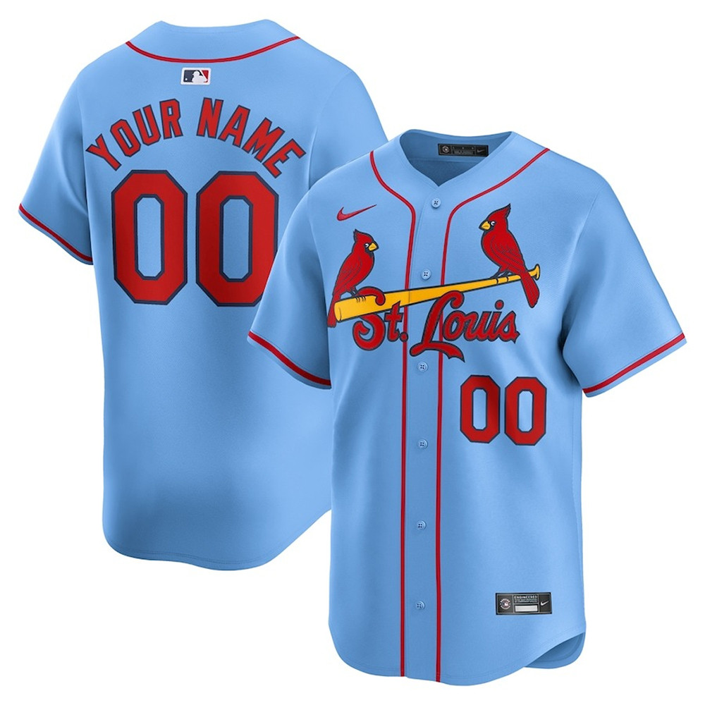 Custom Nike Nolan Arenado Light Blue St. Louis Cardinals Jersey Gifts For Dad-1 Custom Nike Nolan Arenado Light Blue St. Louis Cardinals Jersey Gifts For Dad-1
