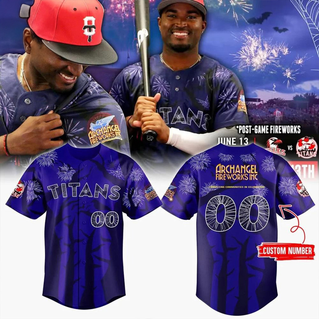 Custom Ottawa Titans x Archangel Fireworks Inc Baseball Jersey Ottawa Titans Merch-1 Custom Ottawa Titans x Archangel Fireworks Inc Baseball Jersey Ottawa Titans Merch-1