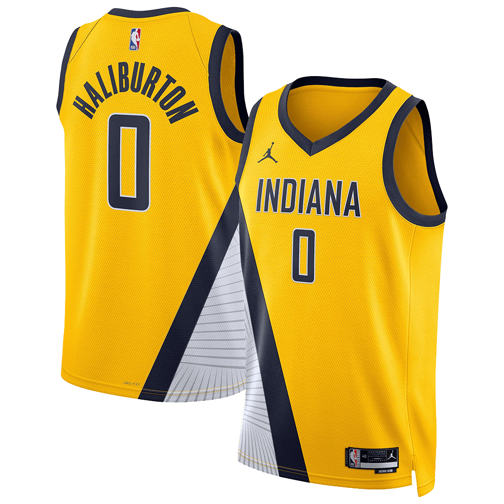 Custom Pacers NBA Finals Merch Indiana Pacers Tyrese Haliburton Swingman Jersey Fans Gifts-1