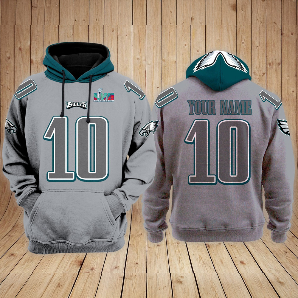 Custom Philadelphia Eagles 2023 Super Bowl LVII Hoodie Top 10 Father's Day Gifts-1