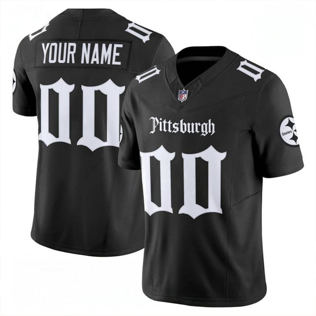 Custom Pittsburgh Steelers Gothic Steel City Special Football Jersey Pittsburgh Steelers Merch-1