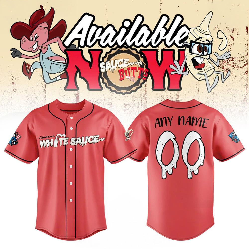 Custom Rocket City Trash Pandas 2025 Alabama White Sauce Baseball Jersey Fathers Day Presents-1