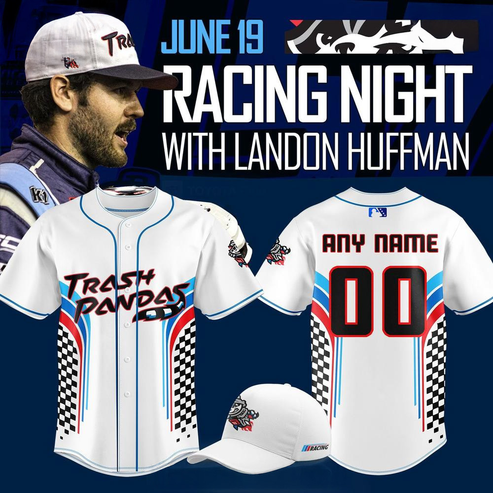 Custom Rocket City Trash Pandas 2025 Racing Night Edition Baseball Jersey Racing Fans Gifts-1