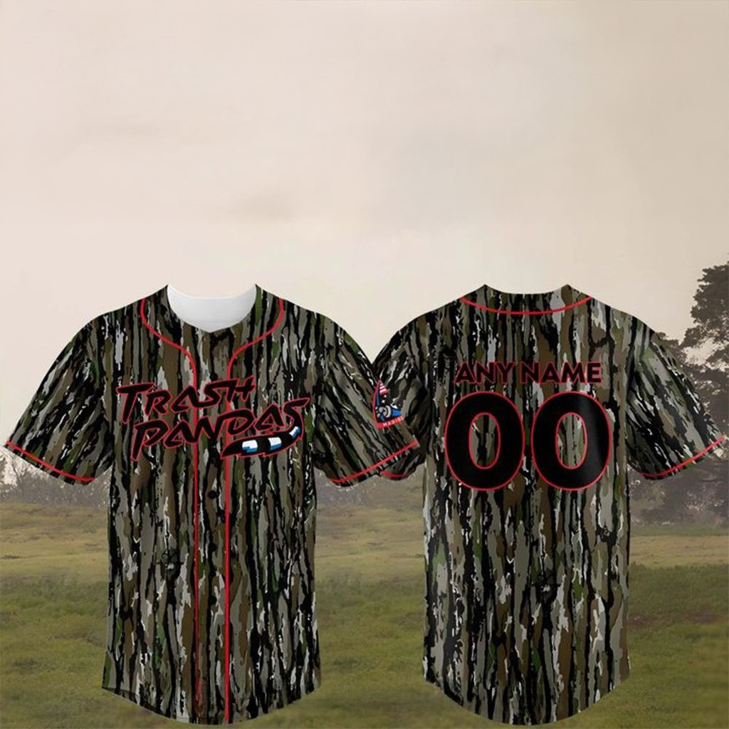 Custom Rocket City Trash Pandas Camouflage Uniform 2025 Baseball Jersey Trash Pandas Merch-1