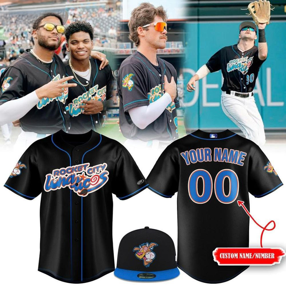 Custom Rocket City Trash Pandas X Lunticos Limited Edition Baseball Jersey Great Gifts For Dad-1