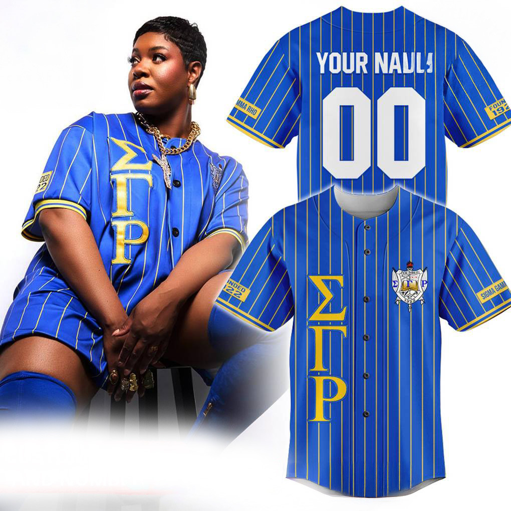 Custom Sigma Gamma Rho Baseball Jersey Fan Apparel Gifts For Husband-1