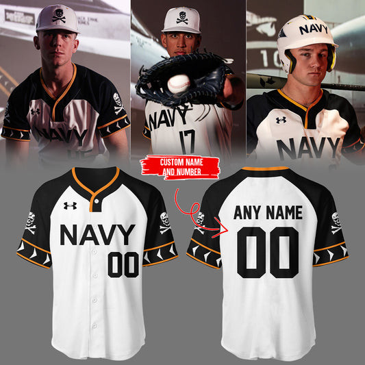 Custom Special 2025 Jolly Rogers Navy Midshipmen Baseball Jersey Gifts For Dad-1 Custom Special 2025 Jolly Rogers Navy Midshipmen Baseball Jersey Gifts For Dad-1