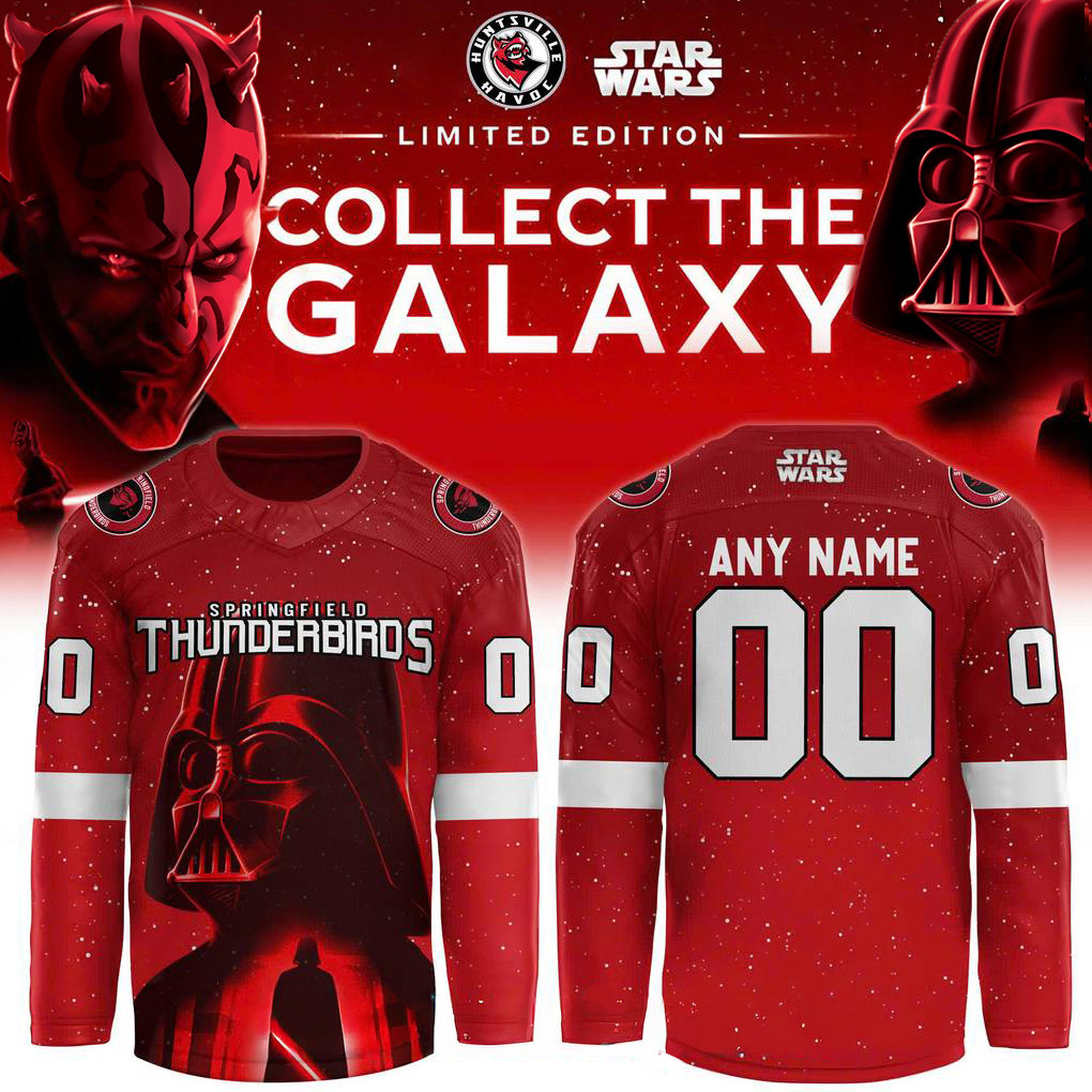 Custom Springfield Thunderbirds X Star Wars Hockey Jersey Thunderbirds Merch Fans Gifts-1