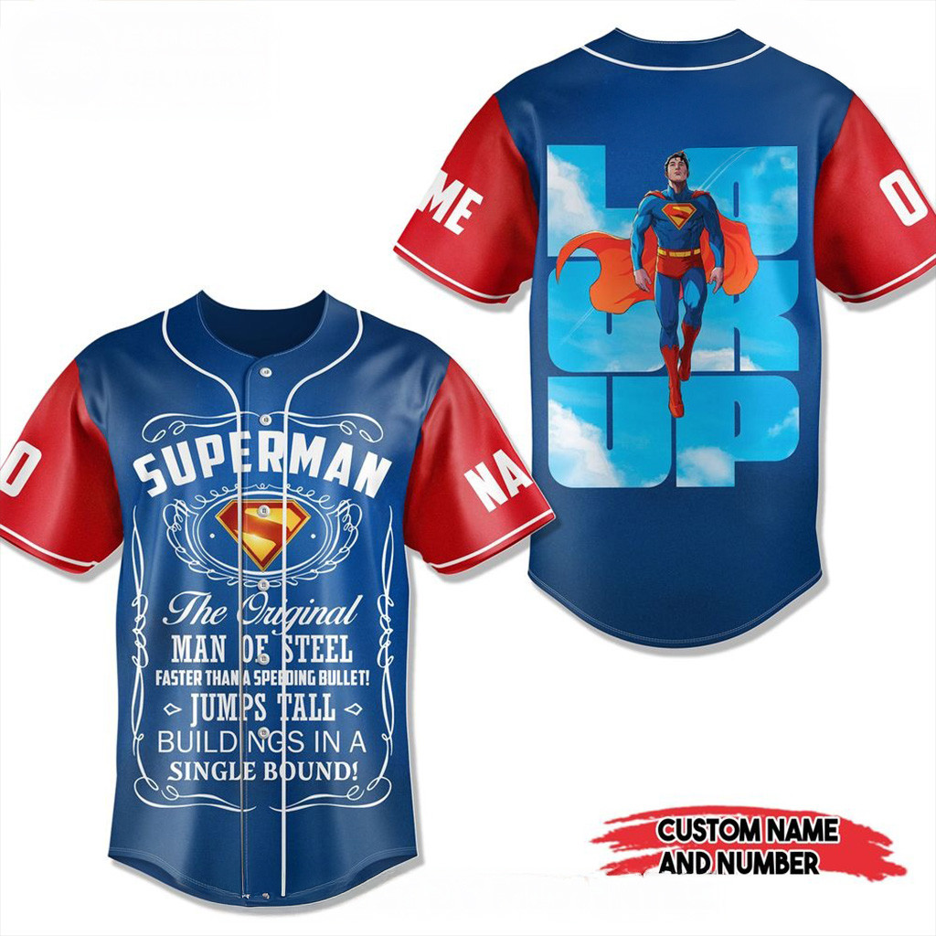 Custom Superman DC Studios New 2025 Baseball Jersey Fan Merch Gifts For Dad-1