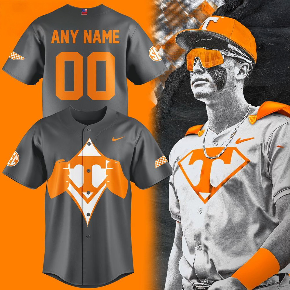 Custom Tennessee Baseball Feelin Super 2025 Knoxville Regional Champions Jersey Fans Gifts-1