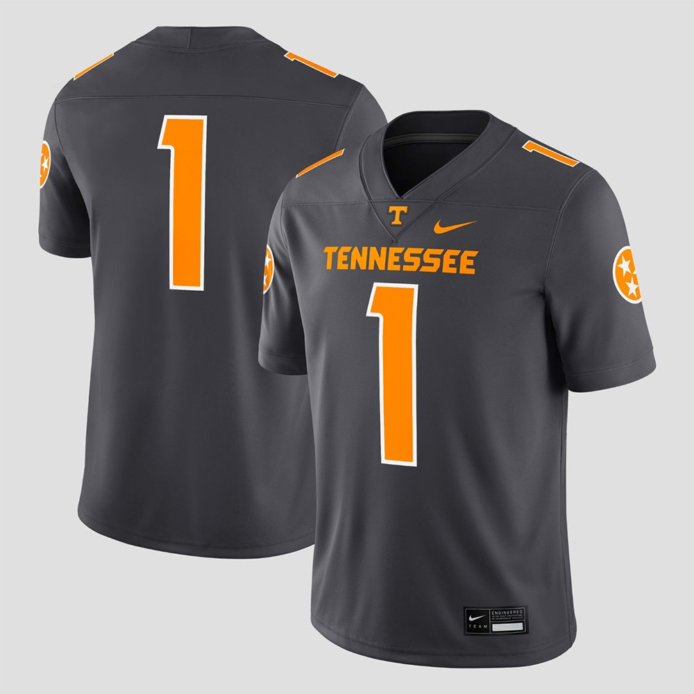 Custom Tennessee Football 2024 'Smokey Grey' Series Limited Jersey Presents For Football Fans-1