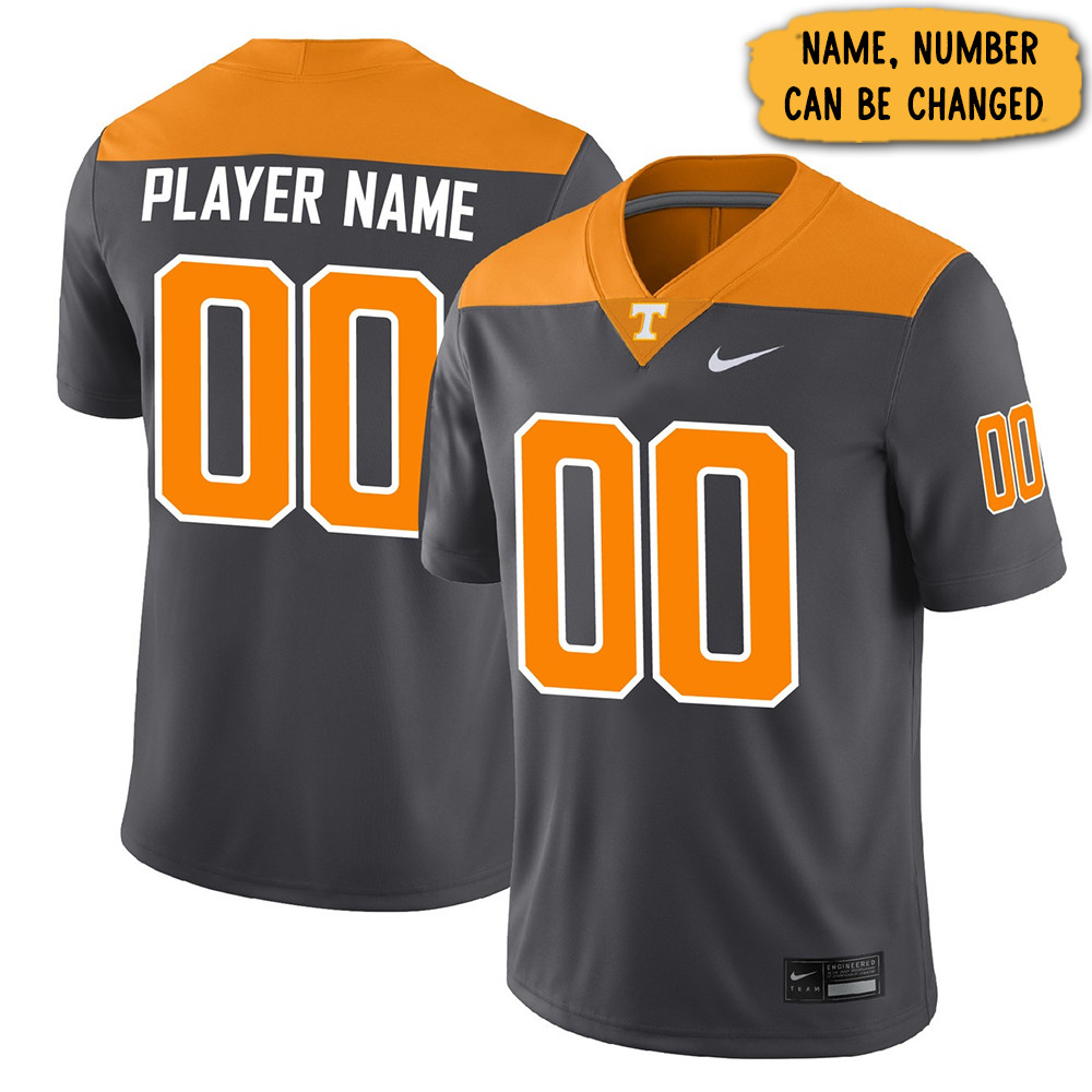 Custom Tennessee Football 'Smokey Grey' Series Limited Jersey Gifts For Football Fan-1