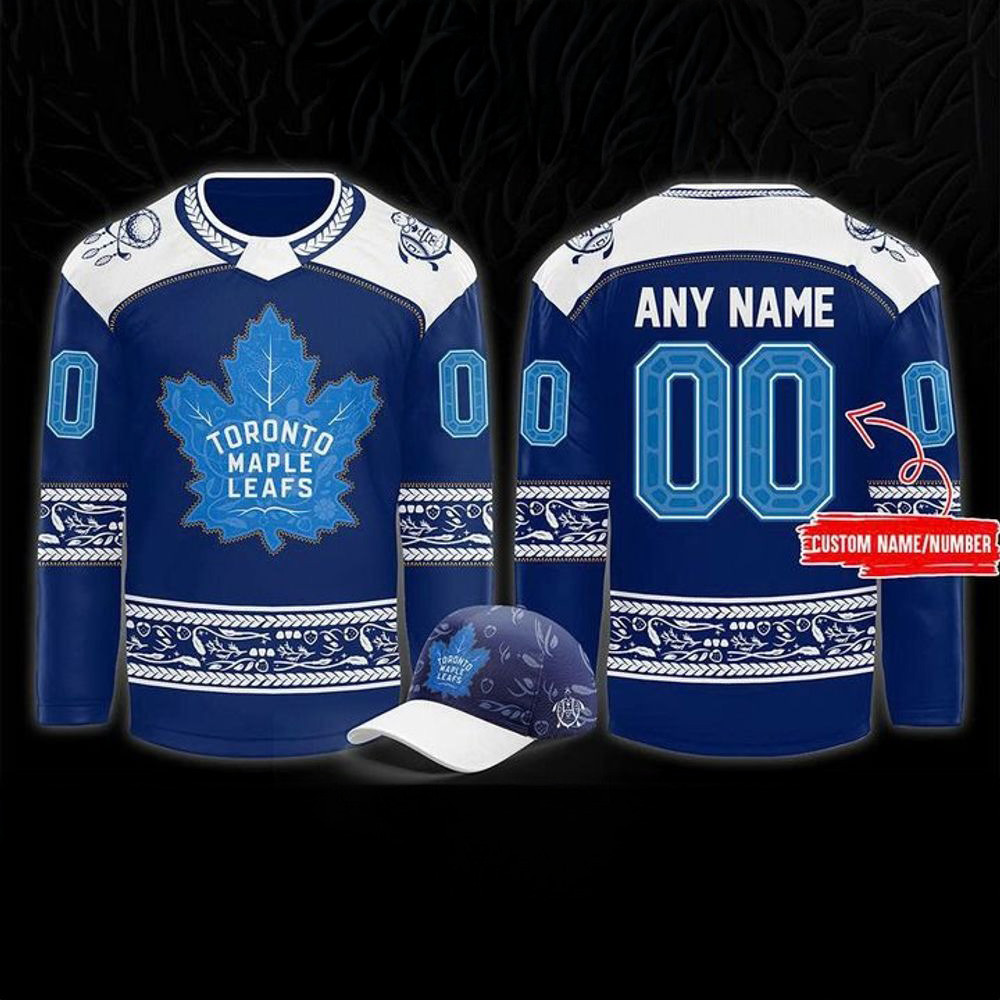 Custom Toronto Maple Leafs 2025 Indigenous History Month Hockey Jersey Father's Day Present Ideas-1