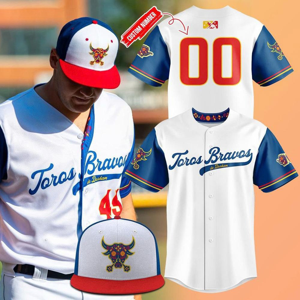 Custom Toros Bravos Latin American Hispanic Special Edition Baseball Jersey Cool Gifts For Dad-1