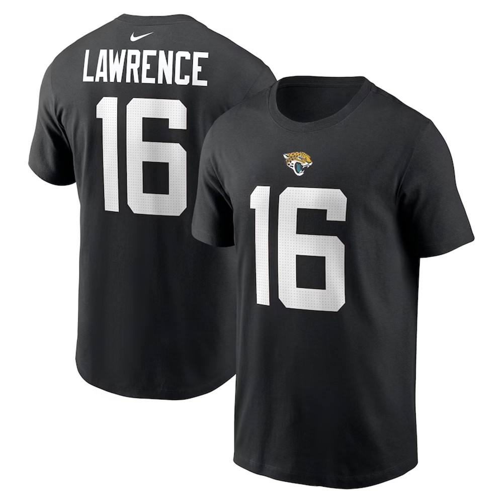 Custom Trevor Lawrence Jacksonville Jaguars Nike T-Shirt Presents For Football Lovers-1