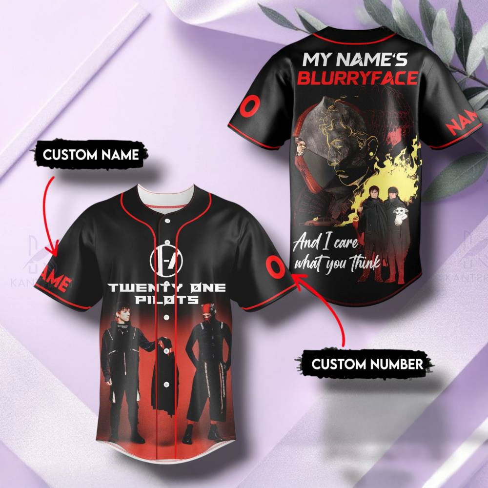Custom Twenty One Pilots My Names Blurryface Premium Baseball Jersey Twenty One Pilots Merch-1