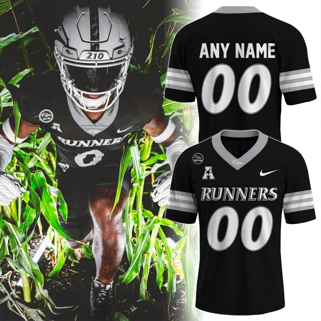 Custom UTSA Roadrunners Back in black Dark Mode Jersey 2025 Roadrunners Merch Xmas Gifts For Him-1