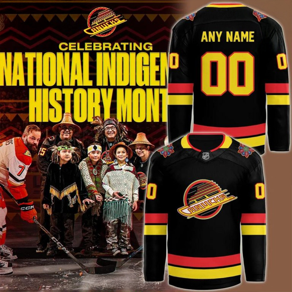 Custom Vancouver Canucks National Indigenous History Month 2025 Hockey Jersey Gifts For Fans-1