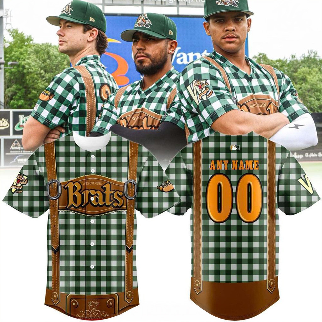 Custom Wisconsin Timber Rattlers Flying Brats 2025 Baseball Jersey Rattlers Merch Fans Gifts-1