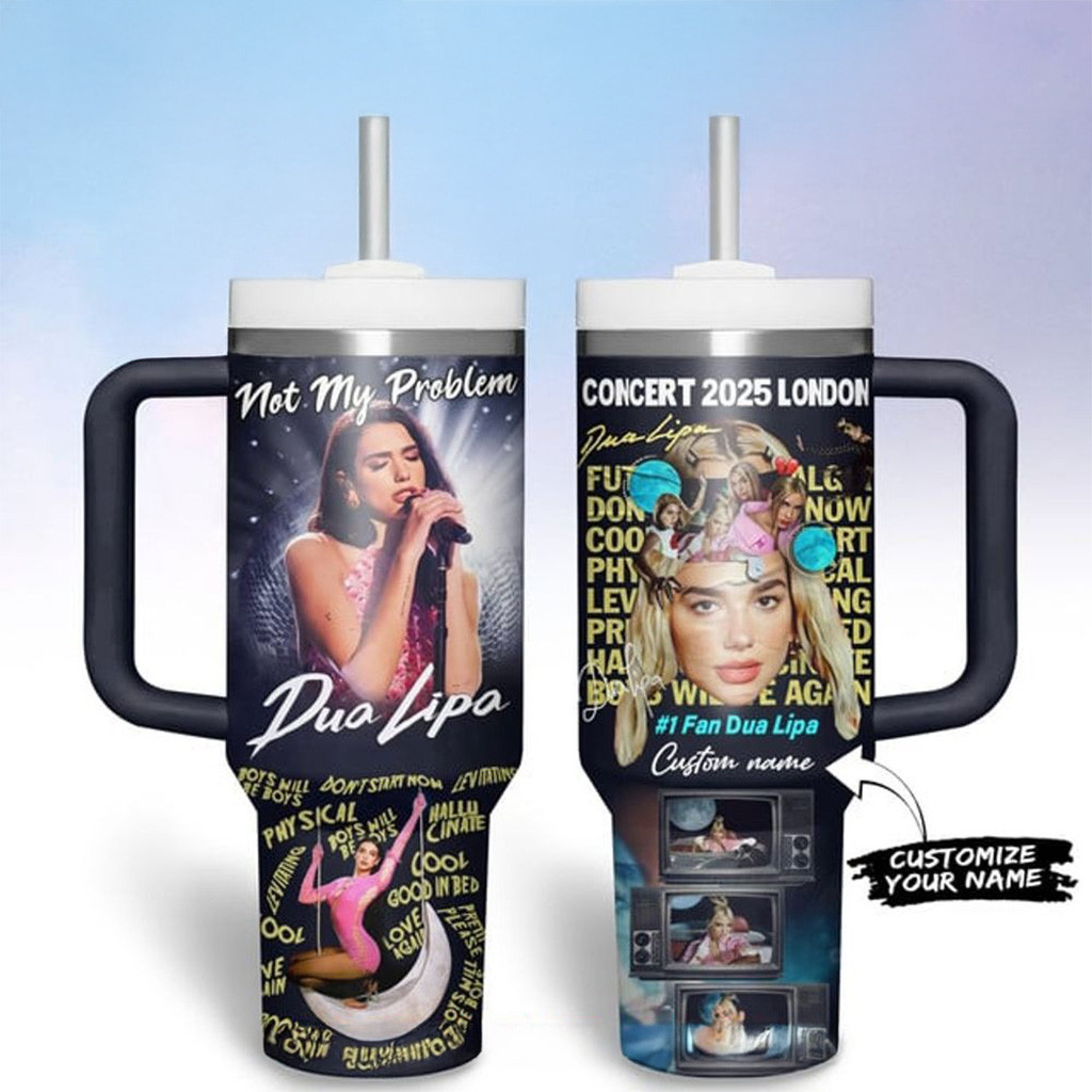 Customized Dua Lipa Concert 2025 London Stanley Tumbler Gift For Fans-1