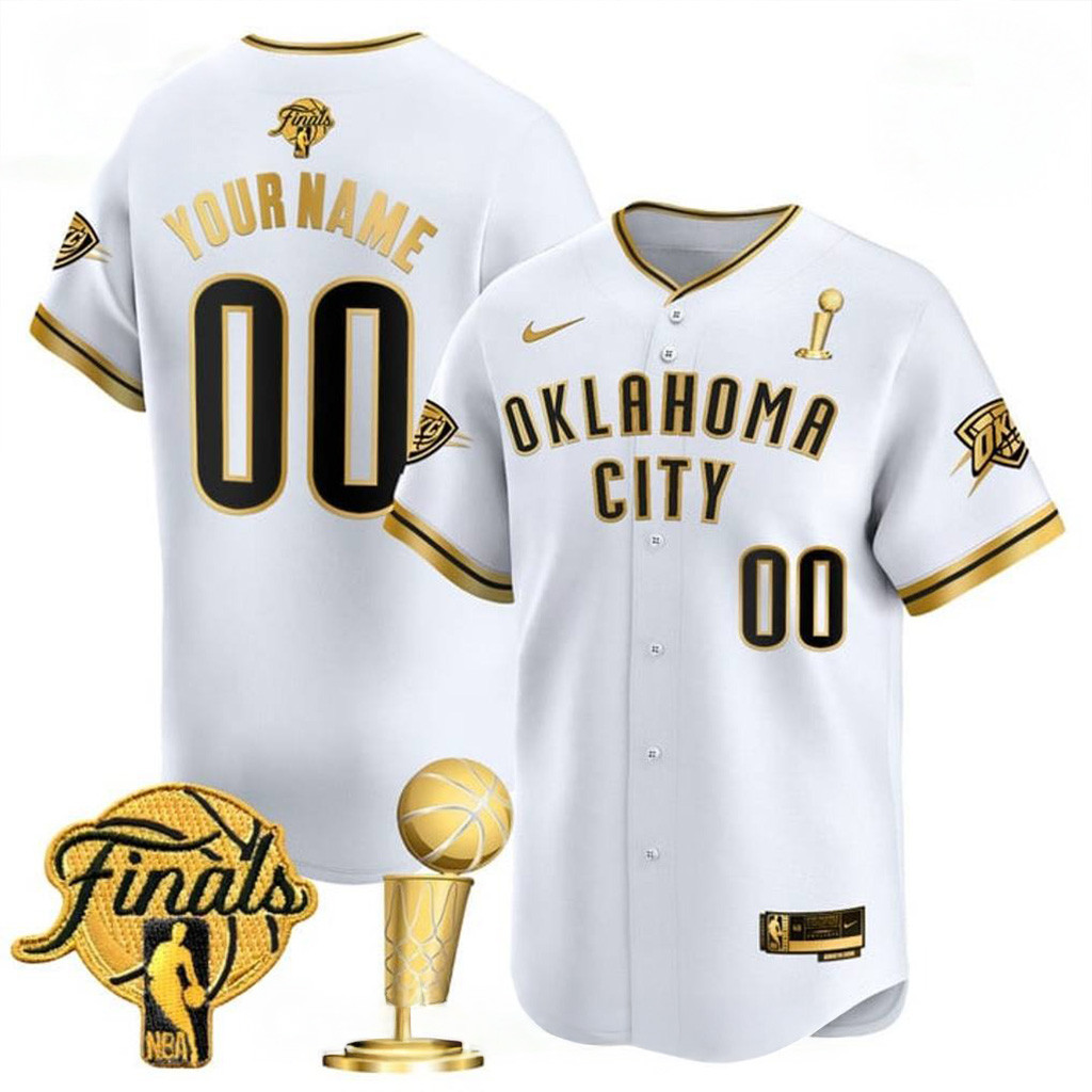 Customized Oklahoma City Thunder 2025 Champions Special Edition Baseball Jersey OKC Merch-1