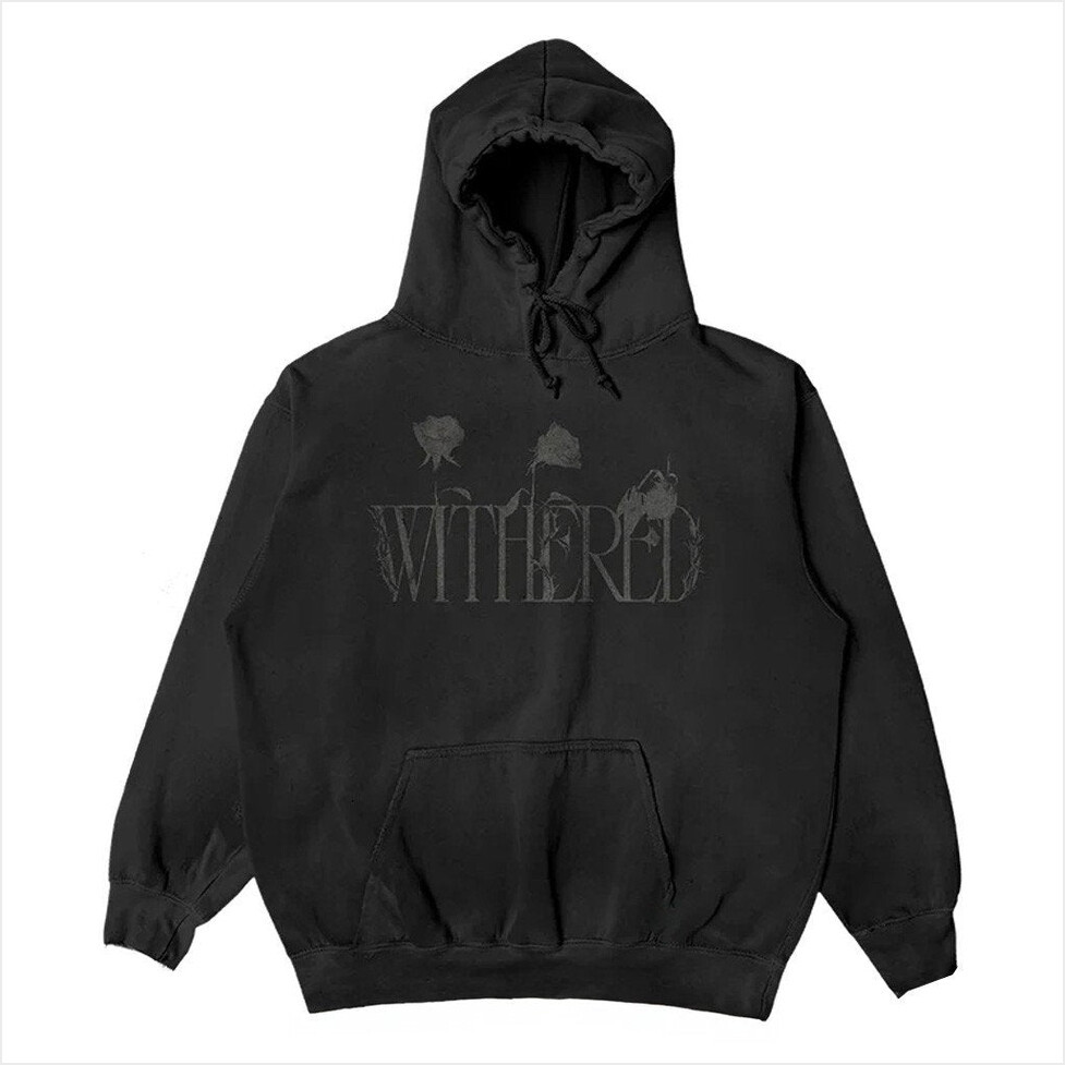 D4VD Merch Black Withered Hoodie Gifts For Best Friends Birthday Gifts For Her-1