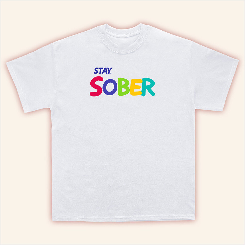 D'Aydrian Harding Merch Gameboy White T-Shirt Stay Sober Merch Gifts For Friends Gifts For Him-1
