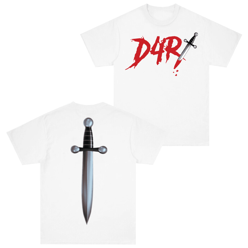 DDG Merch D4R White T-Shirt Sentimental Father's Day Gifts-1