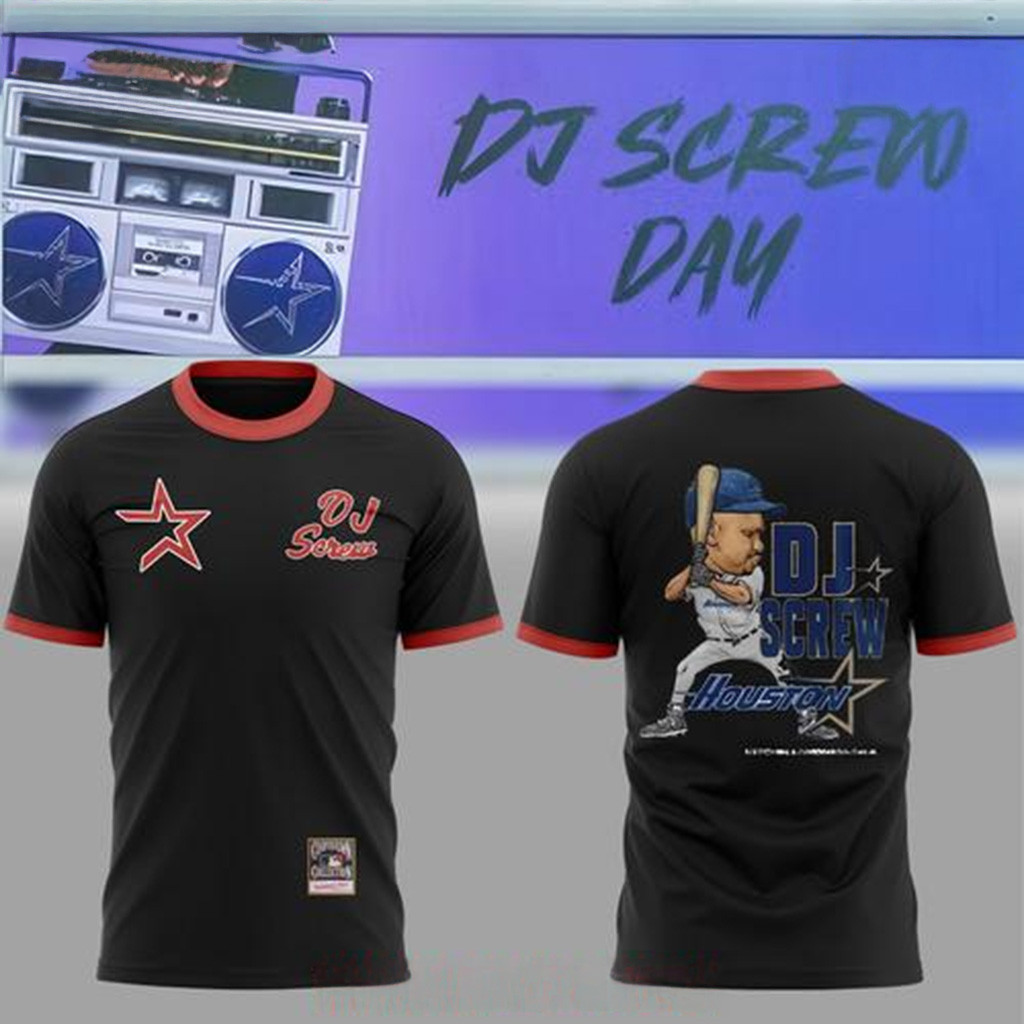 DJ Screw Day Houston Baseball T-Shirt Unique Gifts For Husband-1