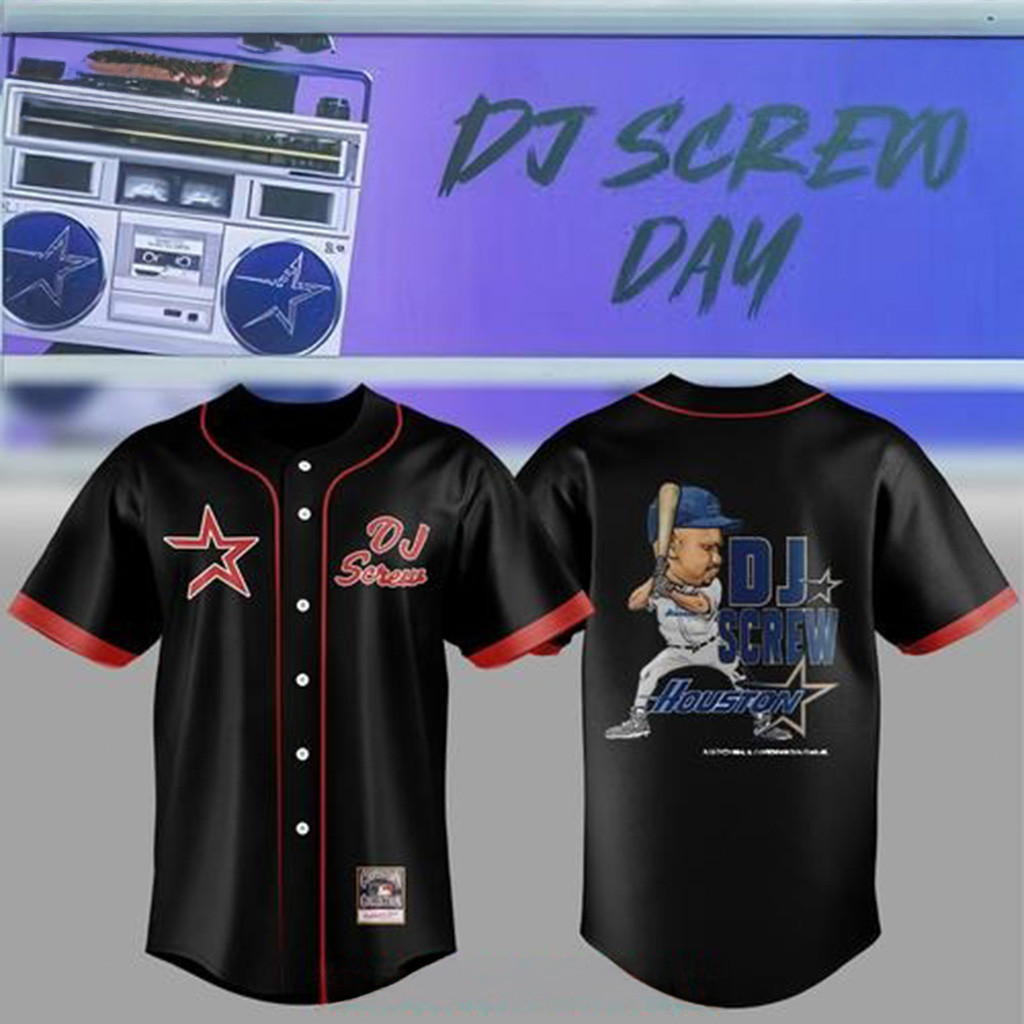 DJ Screw Day Houston Special Baseball Jersey Gifts For Baseball Fans-1