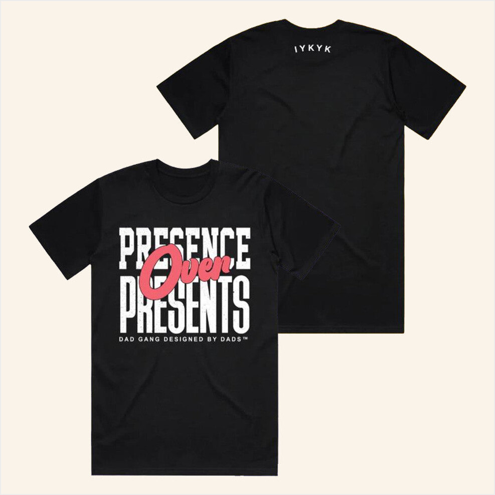 Dadgang Merch Presence Over Presents Dg T-Shirt Gifts For Dudes Birthday Gifts For Besties-1