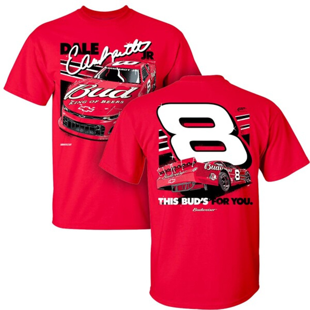 Dale Earnhardt Shirt Dale Earnhardt Jr 2025 Bud 8 Red T-Shirt Good Fathers Day Gifts-1 Dale Earnhardt Shirt Dale Earnhardt Jr 2025 Bud 8 Red T-Shirt Good Fathers Day Gifts-1
