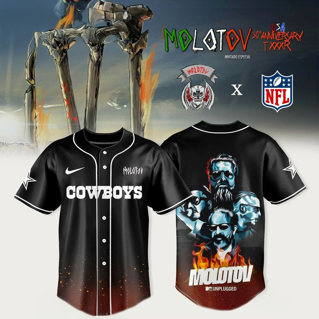 Dallas Cowboy X Molotov 30Th Anniversary TXXXR Jersey Dallas Cowboy Merch Gift For Him-1