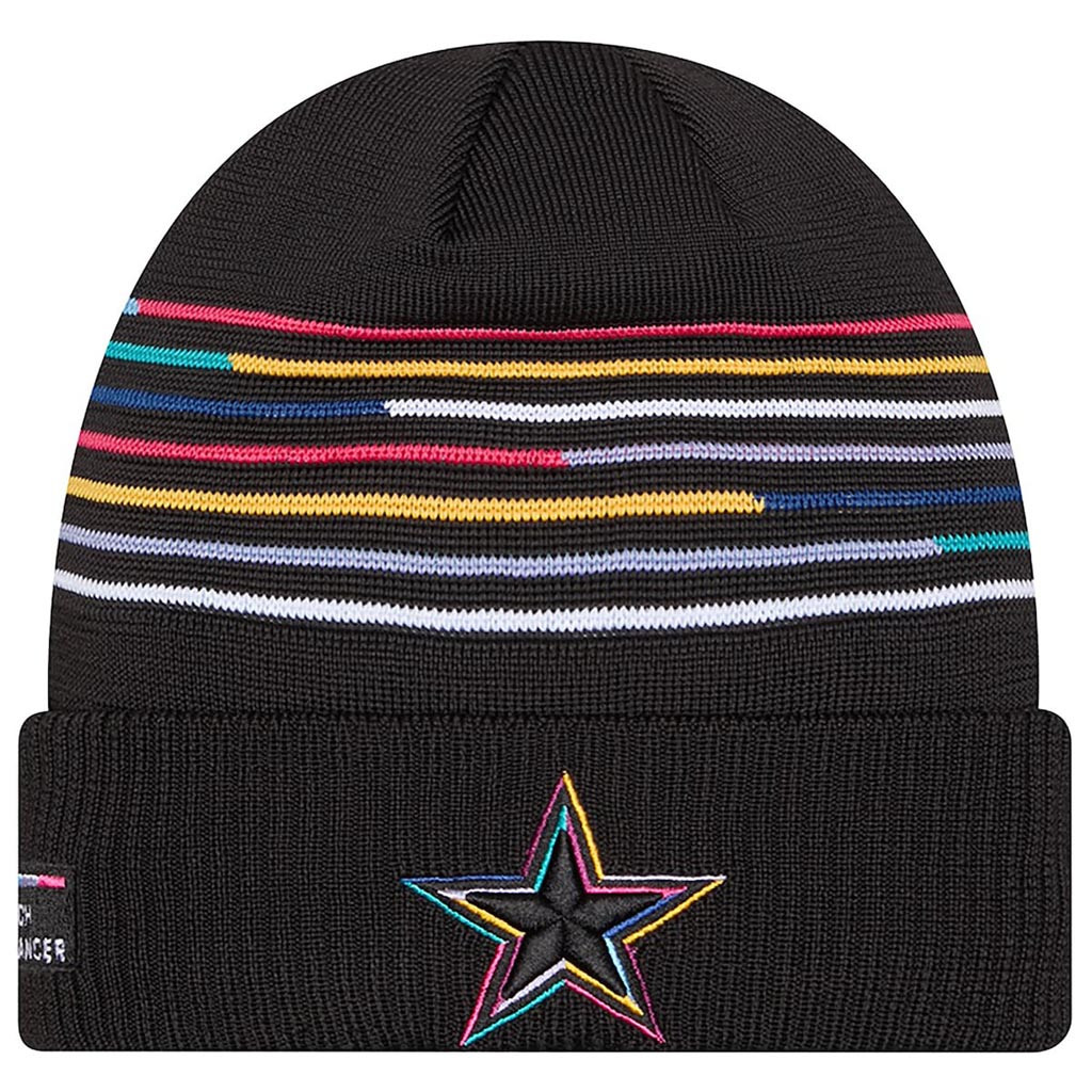 Dallas Cowboys Crucial Catch NFL Beanie 2025 Rainbow Cowboys Merch Football Related Gifts-1