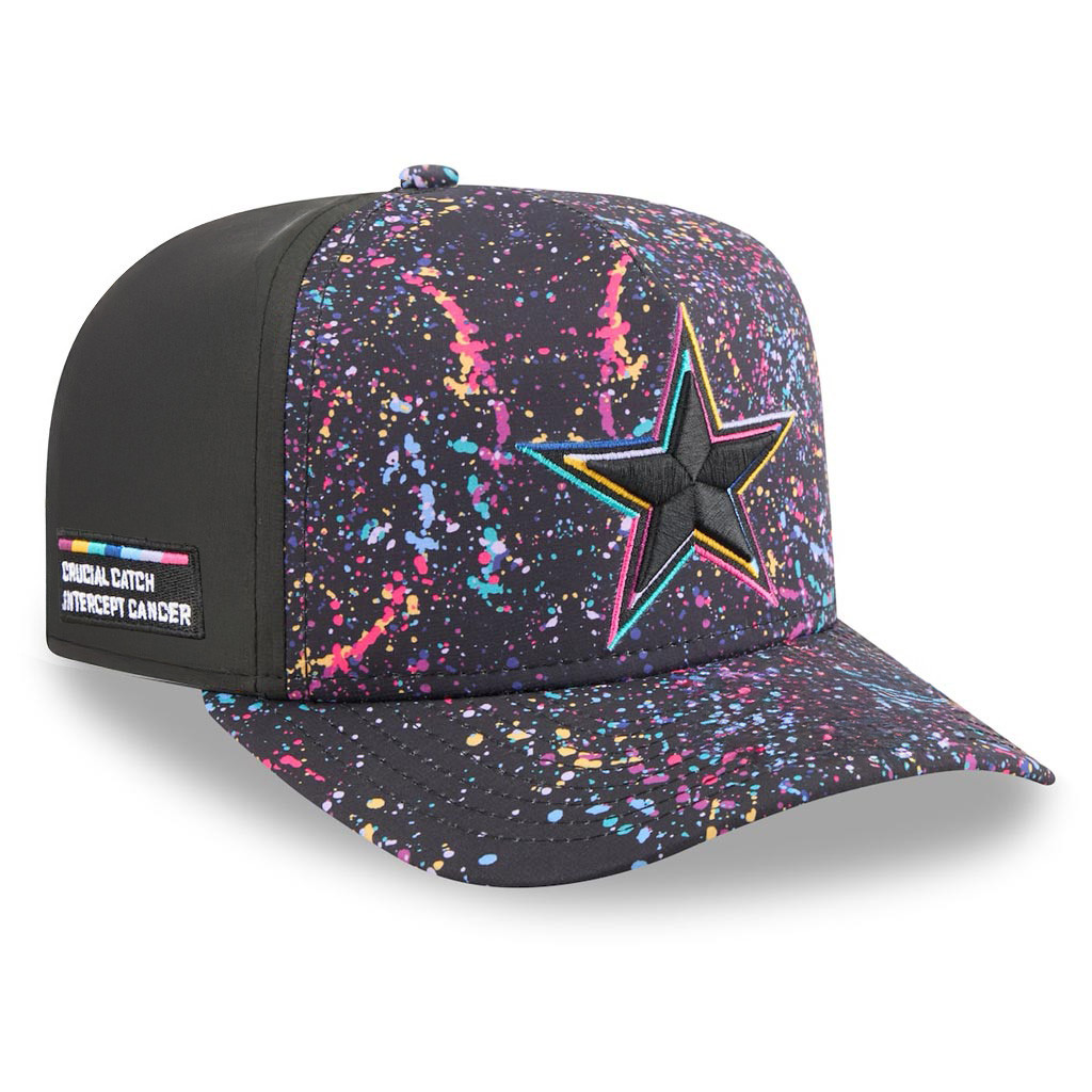 Dallas Cowboys Crucial Catch NFL Embroidered Hat 2025 Rainbow Cowboys Merch-1