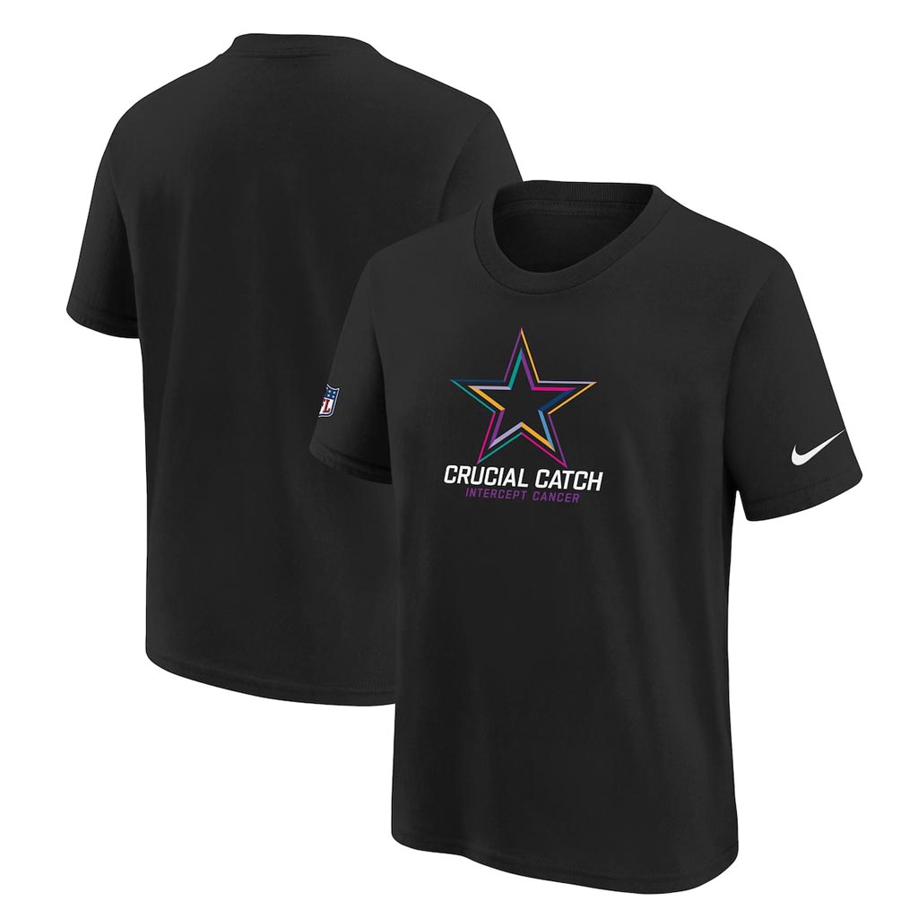 Dallas Cowboys Crucial Catch NFL T-Shirt 2025 Rainbow Cowboys Merch Best Gift For Friend-1