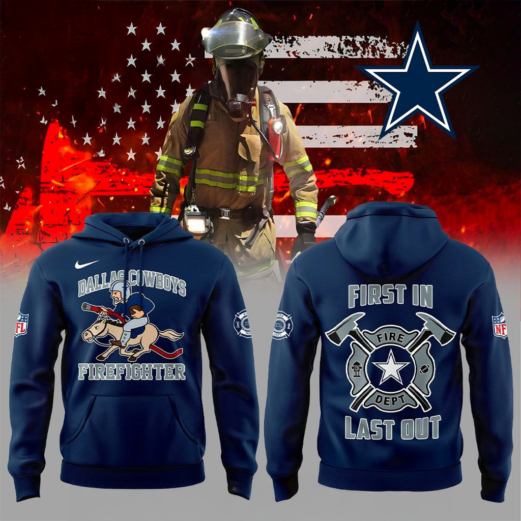 Dallas Cowboys Firefighter Appreciation 2025 Hoodie Dallas Cowboys Merch Gift For Fans-1
