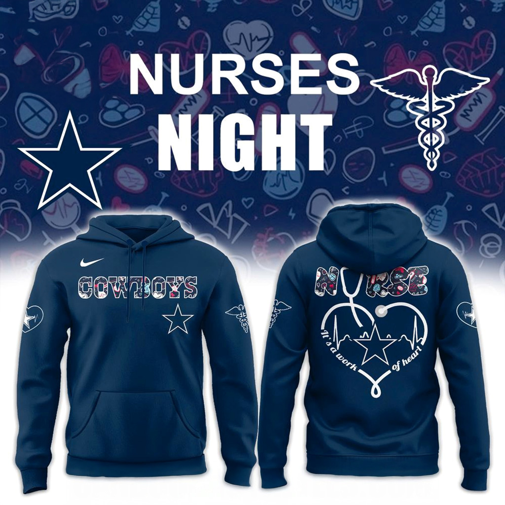 Dallas Cowboys Nurses Night Hoodie Dallas Cowboys Merch Best Gifts For Football Fans-1