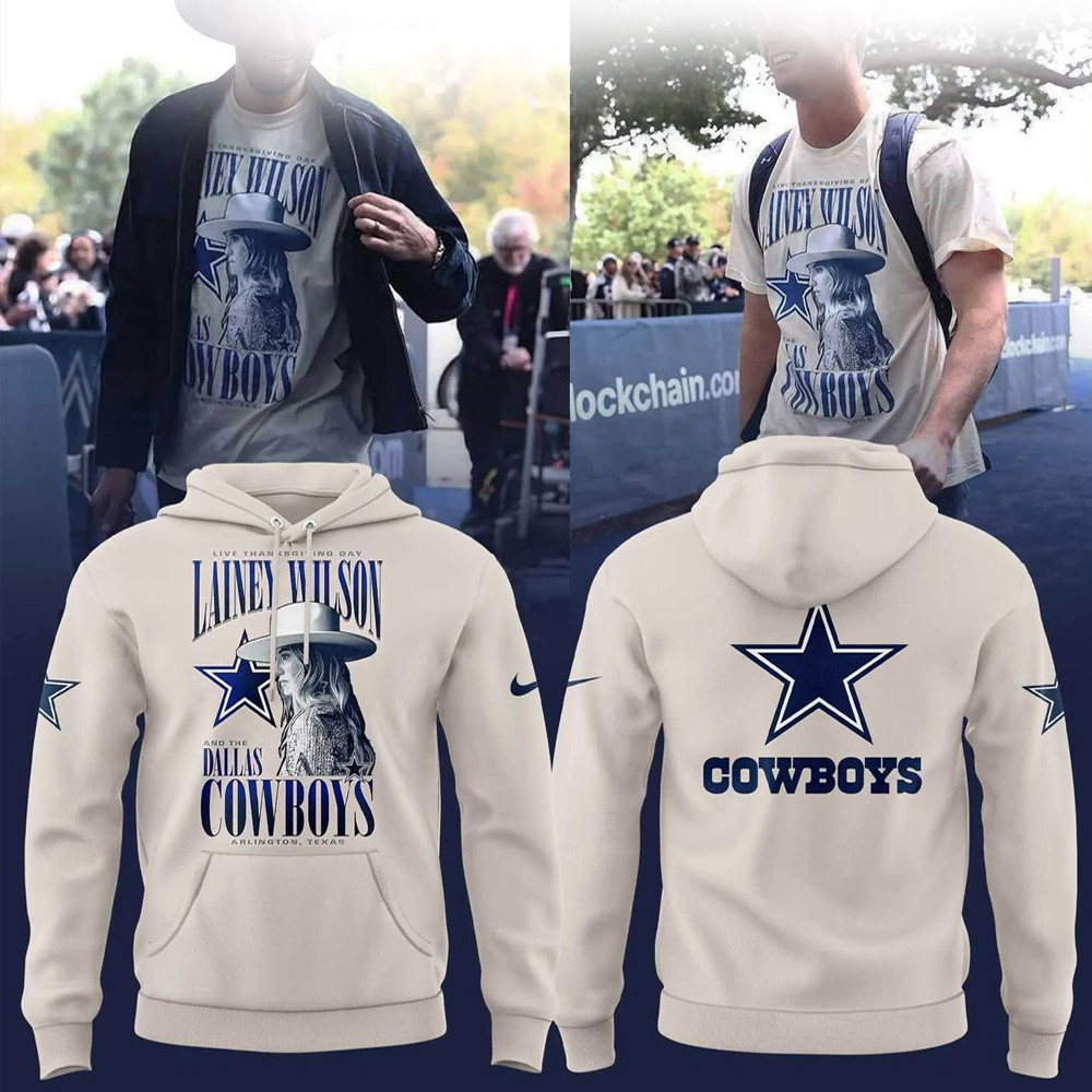 Dallas Cowboys Thanksgiving Halftime Lainey Wilson 2024 Hoodie Gifts For Football Fan-1