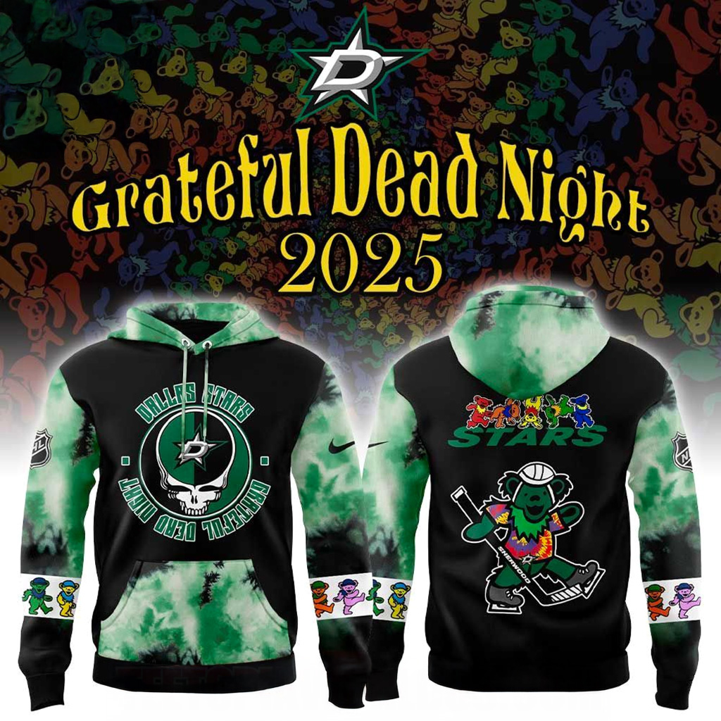 Dallas Stars Grateful Dead Night 60th Hoodie Dallas Stars Merch Christmas Present For Husband-1