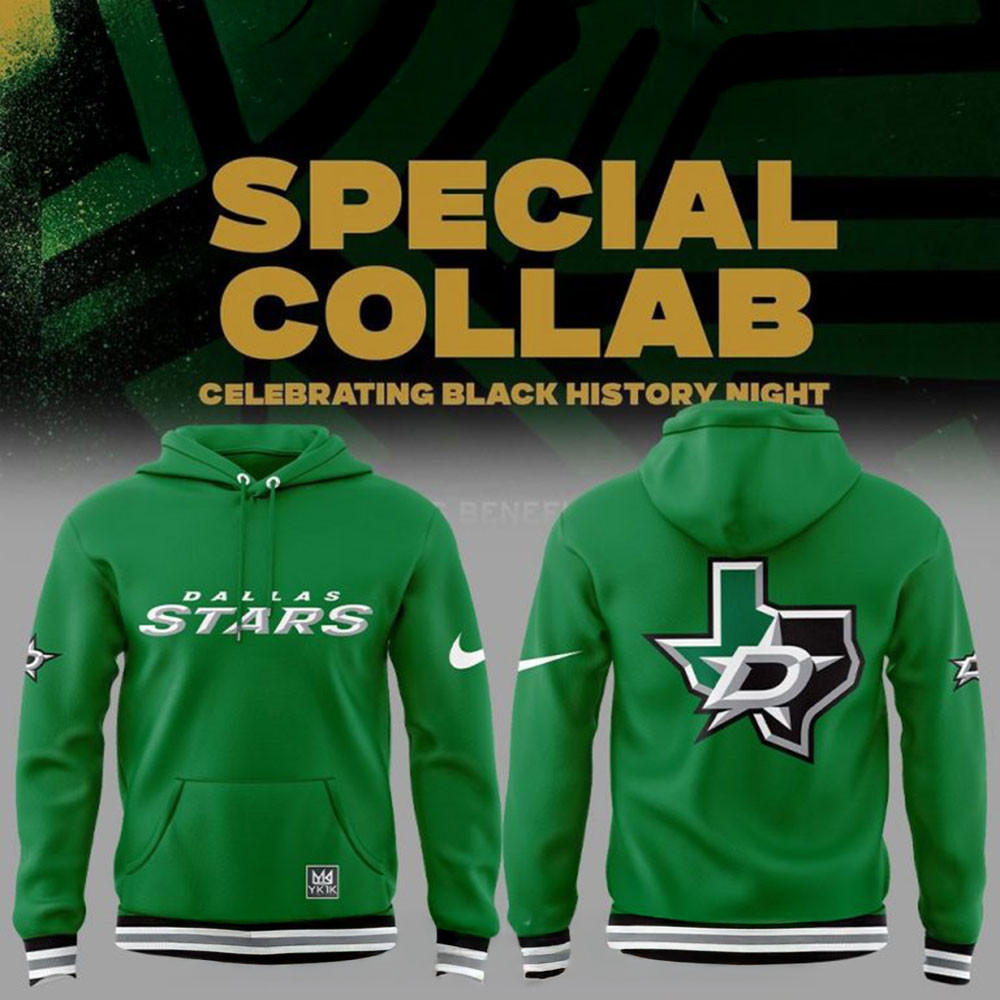 Dallas Stars History Night Green Hoodie Funny Father's Day Gifts-1