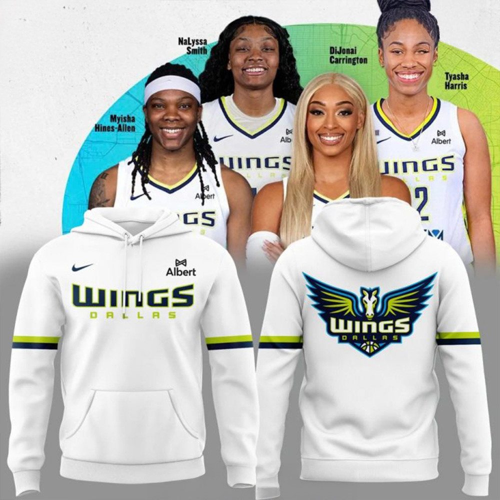 Dallas Wings 2025 WNBA White Team Pride Hoodie Dallas Wings Merch 1St Mothers Day Gifts-1