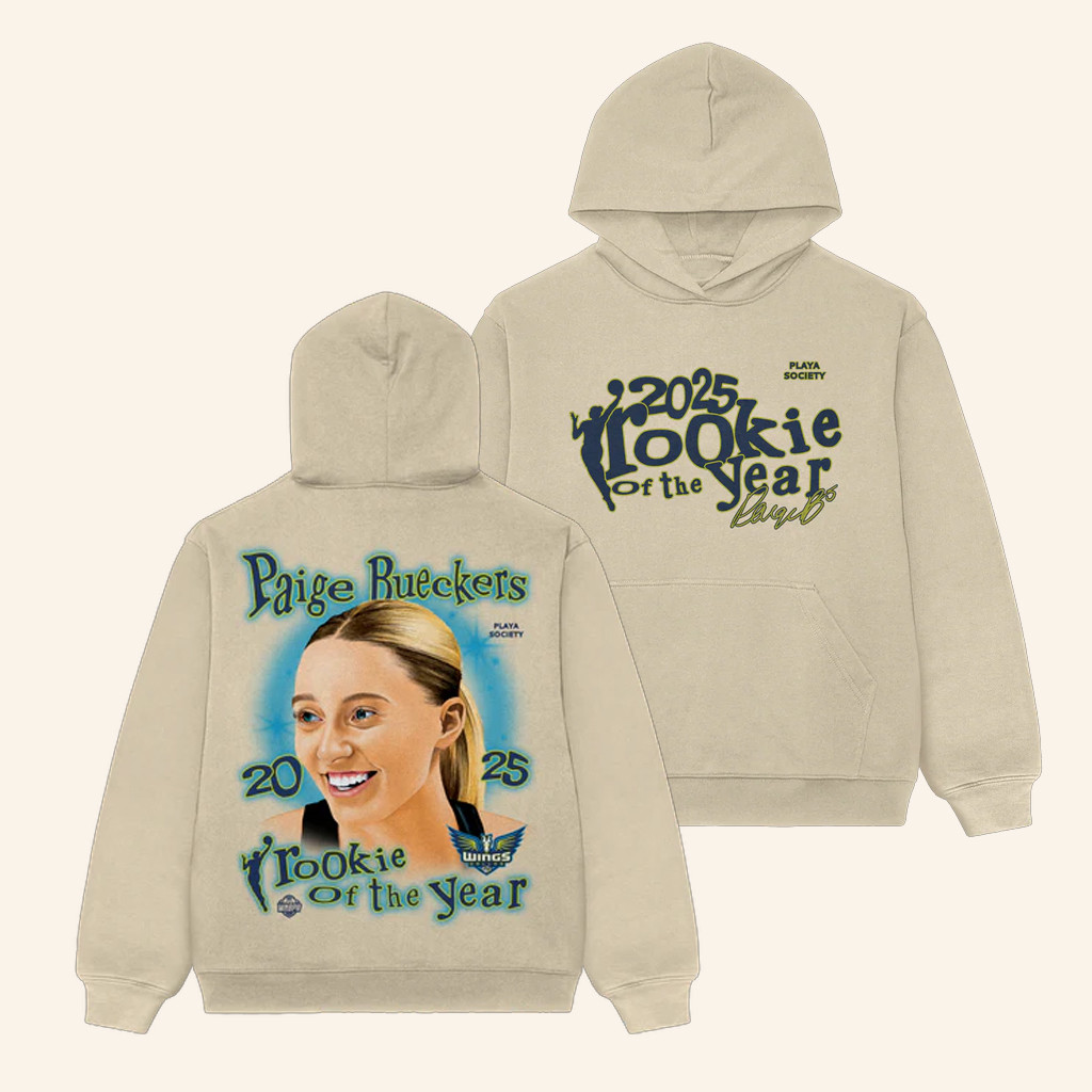 Dallas Wings Merch Playa Society X Wings Rookie Of The Year Hoodie Gifts For Basketball Lovers-1